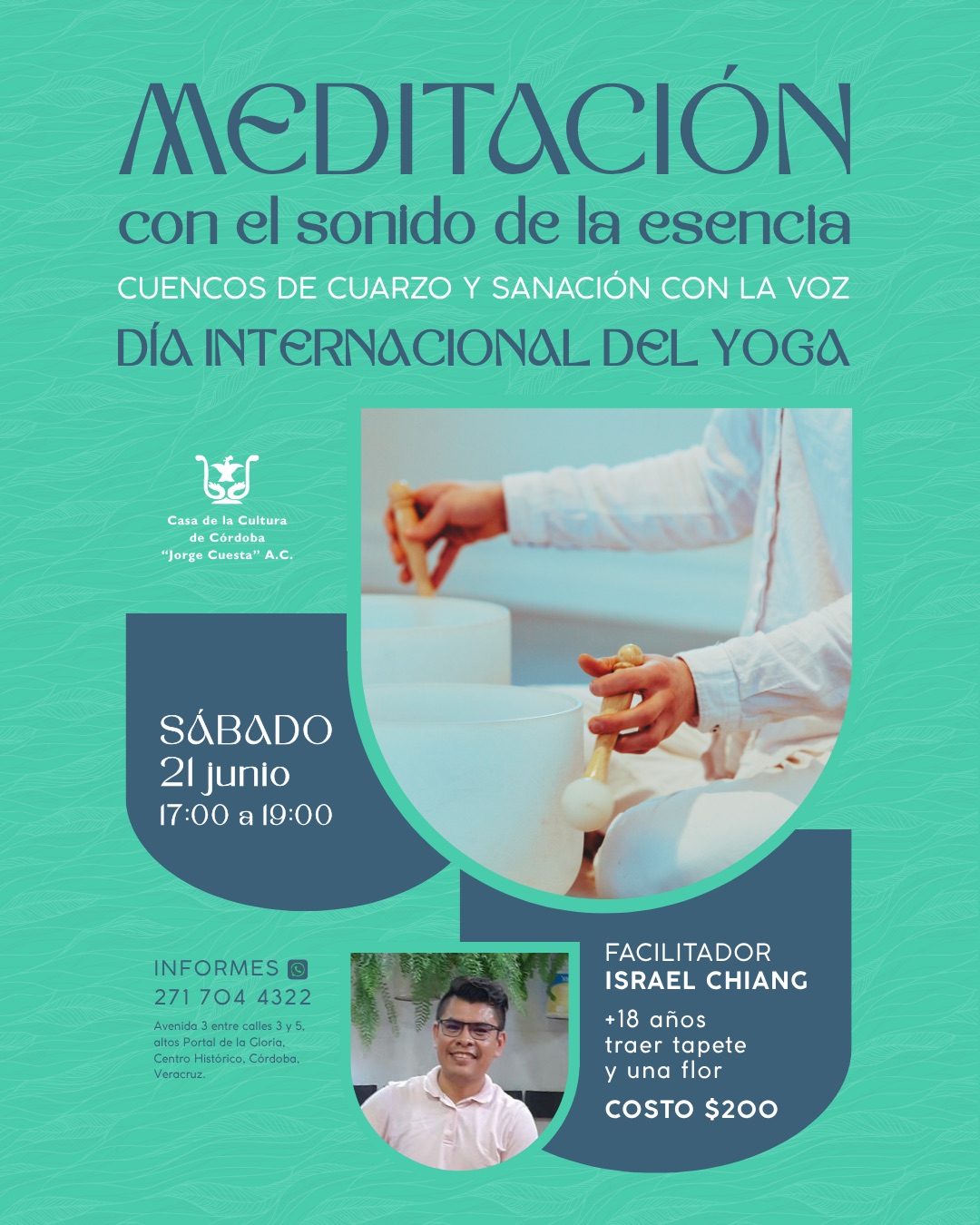 Meditación con el sonido de la esencia Meditación con el sonido de la esencia en Casa de la Cultura de Córdoba