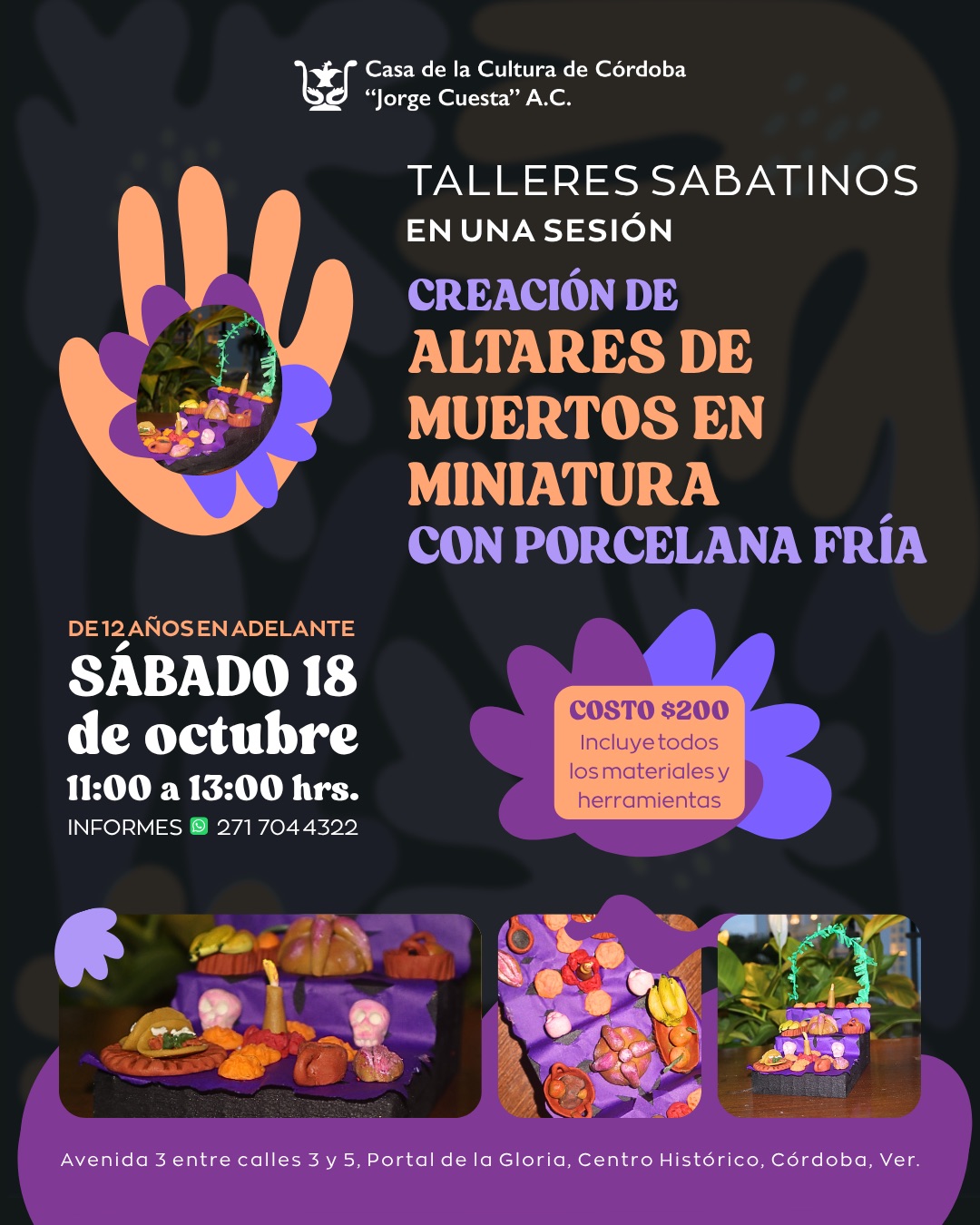 taller de altares miniatura con porcelana fría