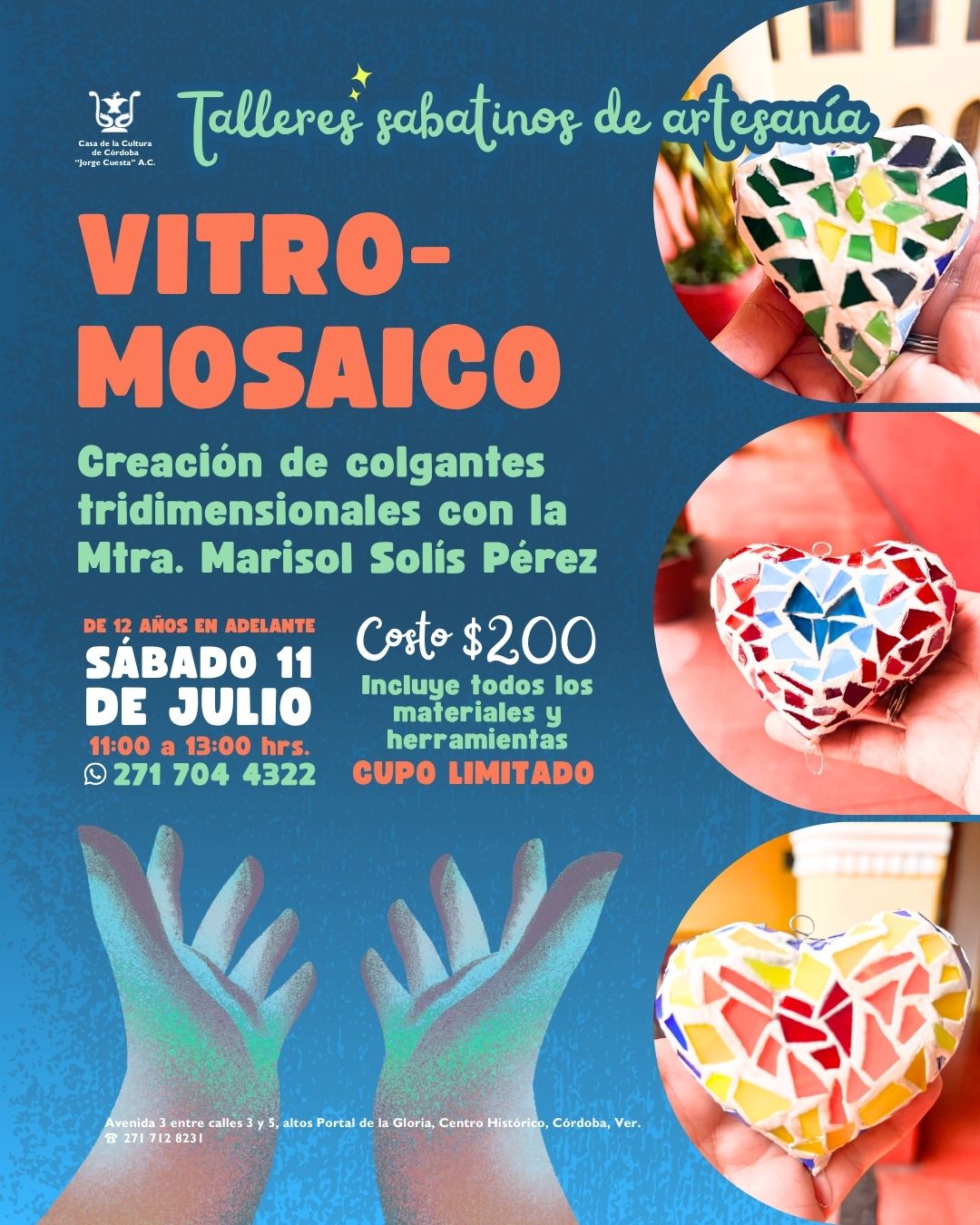 Taller de colgantes de vitromosaico