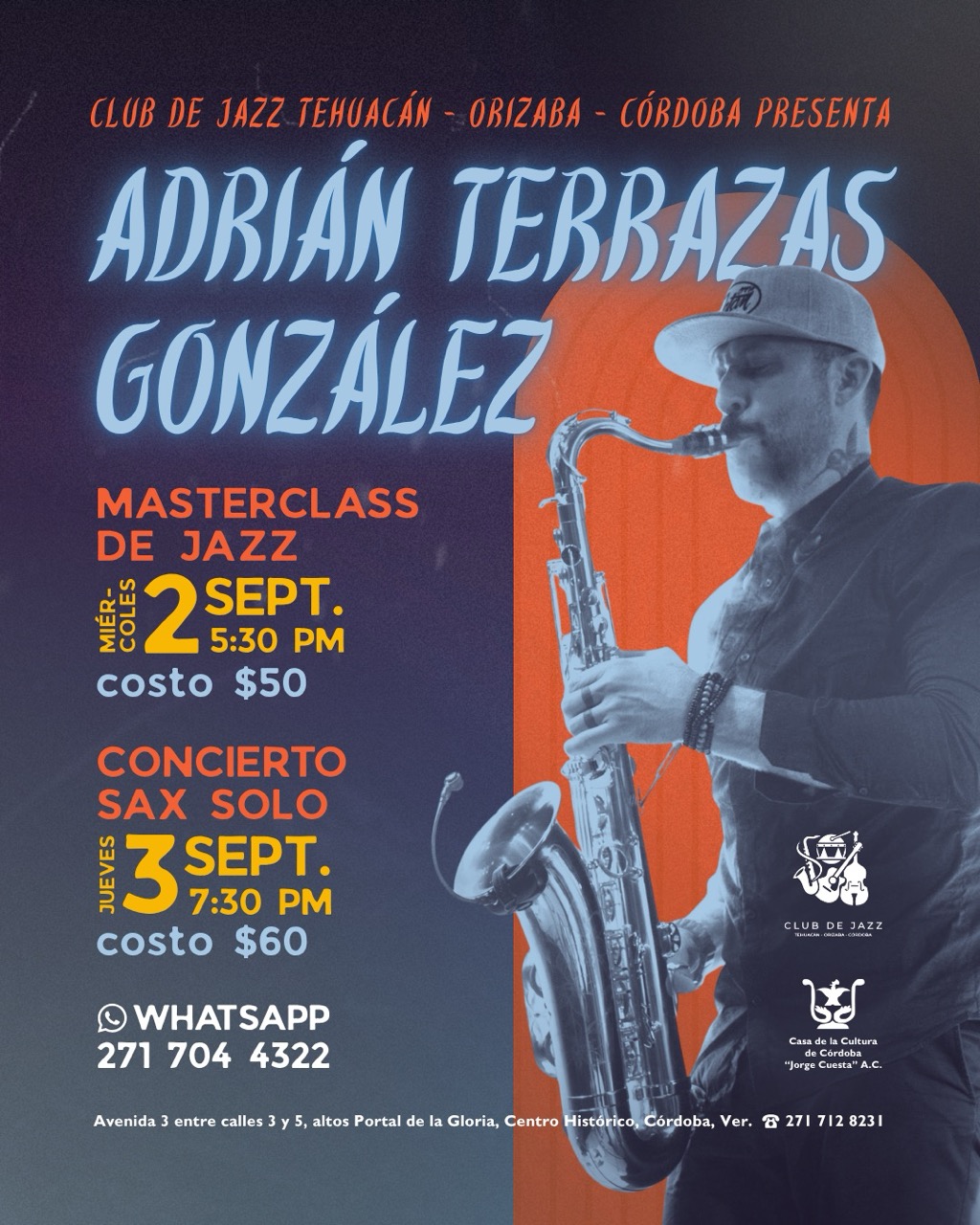 Adrián Terrazas González en Casa de la Cultura de Córdoba
