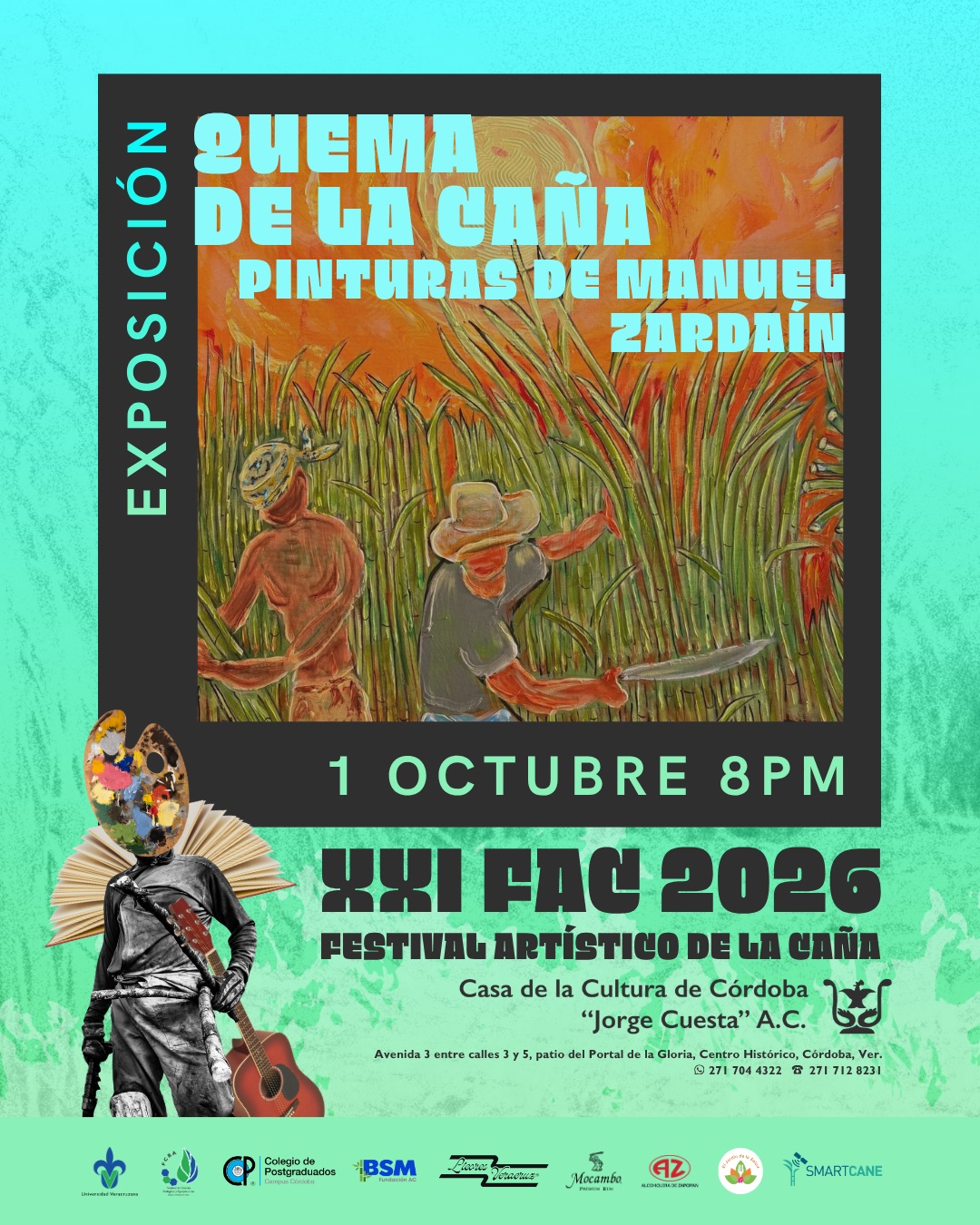 Exposición "Quema de la caña" de Manuel Zardaín XXI FAC
