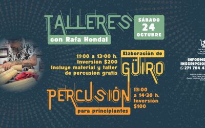 Taller de elaboración de güiro y percusión para principiantes